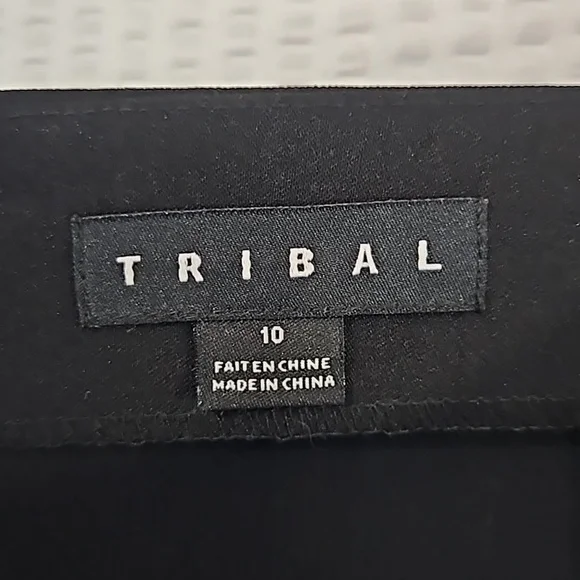 Tribal Women's Black Pencil Skirt Size 10 - Picture 5 of 9